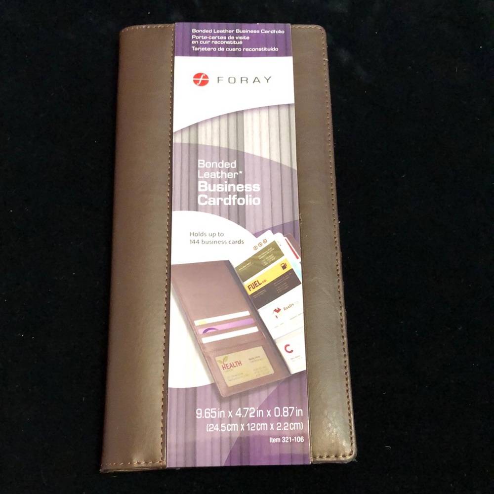 Bonded Leather Business Cardfolio by Foray Collection